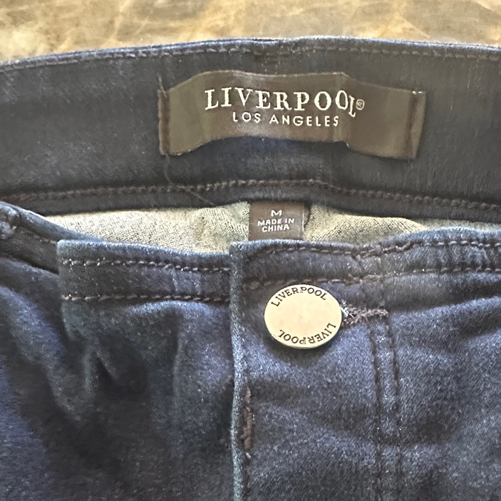 Liverpool Jeans Company Dark Blue Ankle & Cropped Jeans